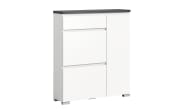 Schuhschrank Shoelove, grau/weiß, 109 cm