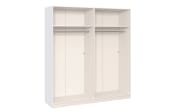 Drehtürenschrank Longline, premiumweiß, 202 x 220  cm