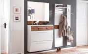 Schuhklappschrank Swing, weiß