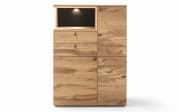 Highboard Andiamo, anthrazit/Eiche rustico