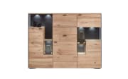 Highboard Andra, Eiche rustico/anthrazit