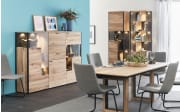 Highboard Andra, Eiche rustico/anthrazit