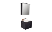 LED-Spiegelschrank Bern/Balto, anthrazit, inkl. Schalter/Steckdose