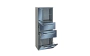 Midischrank Leonardo 109, metallic/anthrazit