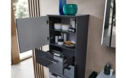 Midischrank Leonardo 109, metallic/anthrazit