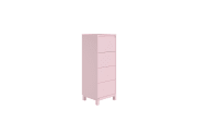 Highboard Olli, kreideweiß, rosa