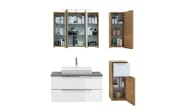 Wandschrank Arta, weiß/Halifax Eiche-Nachbildung