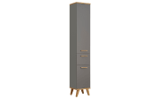 Hochschrank Glow, quarzgrau Glanz