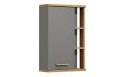 Wandschrank Glow, quarzgrau Glanz