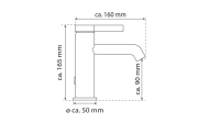 Waschtischarmatur 601100, chrom