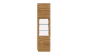 Wohnwand Bora Oak, Natureiche massiv, inkl. LED Beleuchtung 