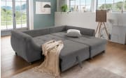 Wohnlandschaft Home, grau, Ottomane rechts, inkl. Liegefunktion