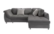 Wohnlandschaft Home, grau, Ottomane rechts, inkl. Liegefunktion