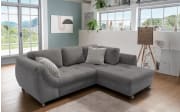 Wohnlandschaft Home, grau, Ottomane rechts, inkl. Liegefunktion