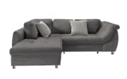 Wohnlandschaft Home, grau, Ottomane links, inkl. Liegefunktion