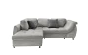 Wohnlandschaft Home, silber, Ottomane links, inkl. Liegefunktion
