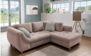 Wohnlandschaft Home, rosa, Ottomane rechts, inkl. Liegefunktion