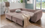 Wohnlandschaft Home, rosa, Ottomane links, inkl. Liegefunktion