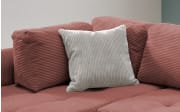 Wohnlandschaft Home, rot, Ottomane links, inkl. Liegefunktion