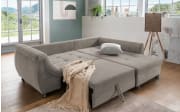 Wohnlandschaft Home, braun Ottomane rechts, inkl. Liegefunktion