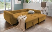 Wohnlandschaft Home, gold, Ottomane rechts, inkl. Liegefunktion