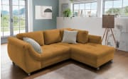 Wohnlandschaft Home, gold, Ottomane rechts, inkl. Liegefunktion