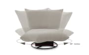Sessel Cremona, silber, inkl. Drehfunktion