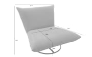 Sessel Cremona, silber, inkl. Drehfunktion