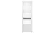 Vitrine Carat, weiß, Betonfarbig