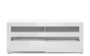 Lowboard Carat, weiß Hochglanz
