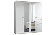 Schlafzimmer Chalet, weiß, Spiegeltüren, Breite 180 cm