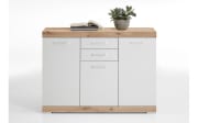Kommode Bristrol 3, Artisan Eiche-Nachbildung/weiß