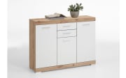 Kommode Bristrol 3, Artisan Eiche-Nachbildung/weiß