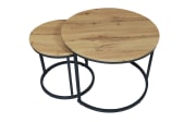 Couchtisch Lindau, Artisan Eiche/Schwarz