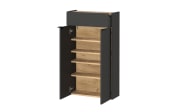 Mehrzweckschrank II GW-Ameca, graphit/Eiche-Nachbildung, inkl. Softclose Funktion 