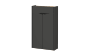 Mehrzweckschrank II GW-Ameca, graphit/Eiche-Nachbildung, inkl. Softclose Funktion 