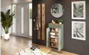 Mehrzweckschrank II GW-Ameca, taupegrün/Eiche-Nachbildung, inkl. Softclose Funktion 