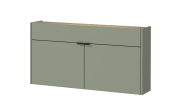 Mehrzweckschrank I GW-Ameca, taupegrün/Eiche-Nachbildung, inkl. Softclose Funktion
