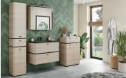 Waschbeckenunterschrank Modesto, Eiche-Nachbildung, inkl. Waschbecken