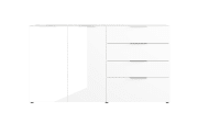 Kommode Oakland, weiß, 184 x 102 cm