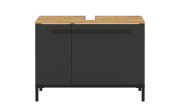 Waschbecken-Unterschrank GW-Yonkers, graphit/Eiche-Nachbildung