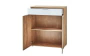 Kommode GW-Telde, weiß/Eiche Nachbildung, 89 cm, inkl. Softclose Funktion 
