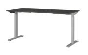 Schreibtisch GW-JET, graphit/silberfarbig