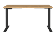 Schreibtisch GW-JET, Grandson-Eiche-Nachbildung/schwarz