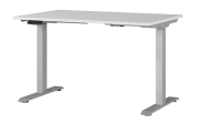 Schreibtisch GW-JET, lichtgrau/silber