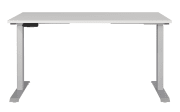 Schreibtisch GW-JET, lichtgrau/silber