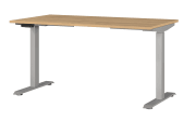 Schreibtisch GW-JET, Grandson-Eiche-Nachbildung/Silber