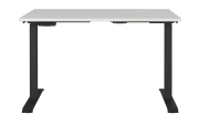 Schreibtisch GW-JET, lichtgrau/schwarz