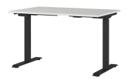 Schreibtisch GW-JET, lichtgrau/schwarz