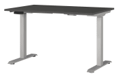 Schreibtisch GW-JET, graphit/silberfarbig